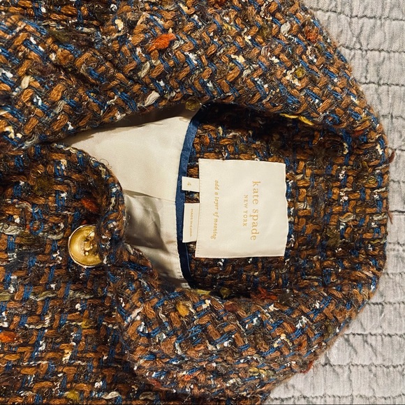 KATE SPADE tweed wool coat - Picture 3 of 16